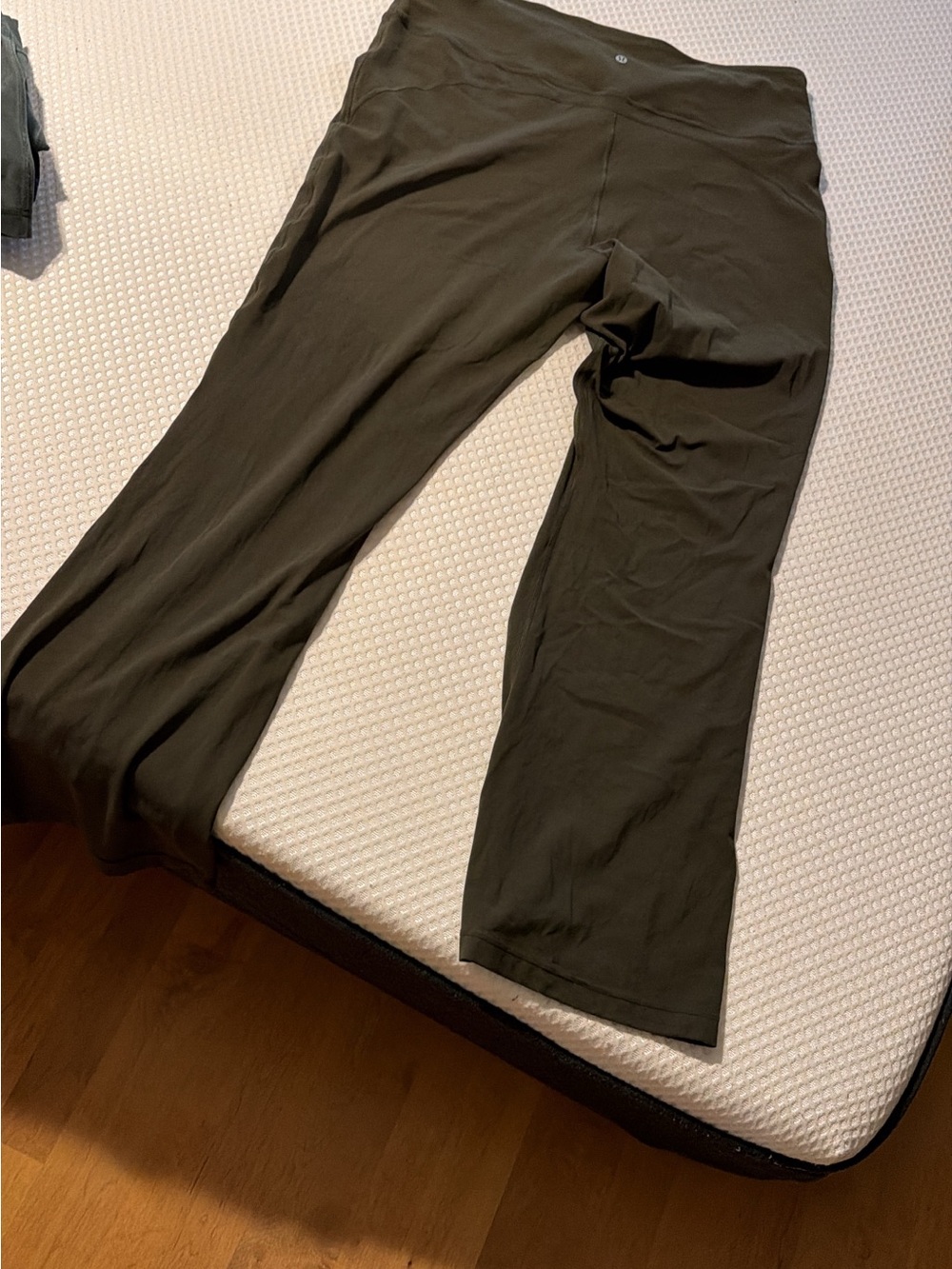 lululemon athletica Olive Green Flare Leggings